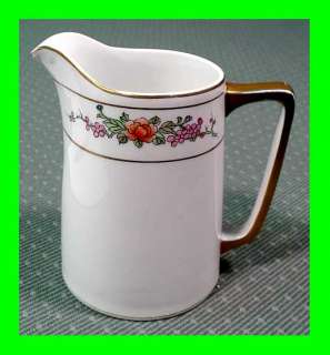 Crown Nippon Tall Gravy Pitcher hand painted china  