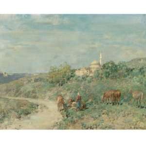  FRAMED oil paintings   Alberto Pasini   24 x 24 inches 