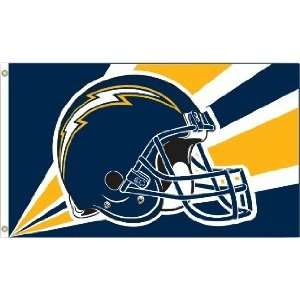  San Diego Chargers NFL Helmet Design 3x5 Banner Flag 