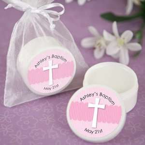  Delicate Pink Cross   Personalized Baptism and Christening 
