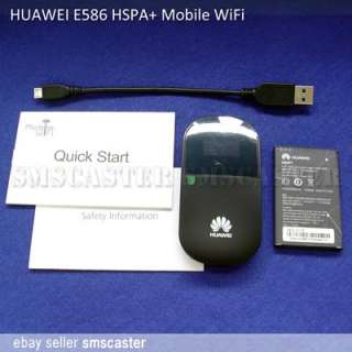 HUAWEI E586 Black HSPA+ 21Mbps MIFI Mobile Wireless Modem Pocket WIFI 