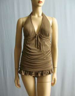 Juicy Couture Beach Royalty One Piece Halter Swimsuit L #2528  