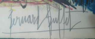 Bernard Buffet Original Hand Signed Lim Edition Lithograph Torero 1960 