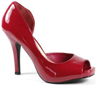 Berry Pink Open Toe High Heel Pump Women Shoes 10 us  