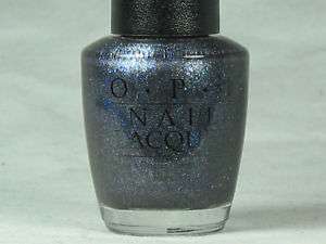 OPI Nail Polish MIDNIGHT BLUE GLITTER T01 Discontinued  
