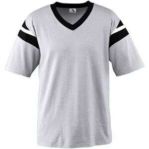   Heather/Black/White Augusta Six Ounce Vintage Jersey Youth 667