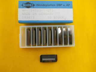 10 INDEXABLE CARBIDE CUTTING TOOL INSERTS reamer blades MAPAL WP 