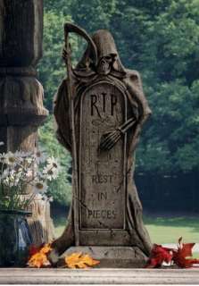 Cemetery Tombstone Skeleton Grim Reaper Ghoulish Grave  