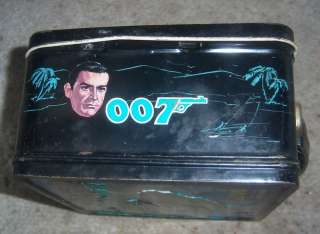 Vintage Aladdin 1966 James Bond 007 Thunderball Metal Lunch Box G 
