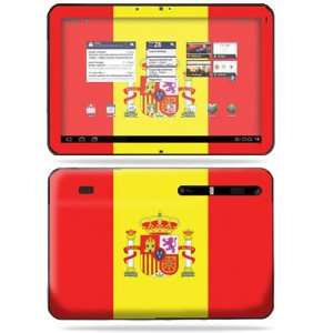   Skin Decal Cover for Motorola Xoom Tablet Spain Flag Electronics