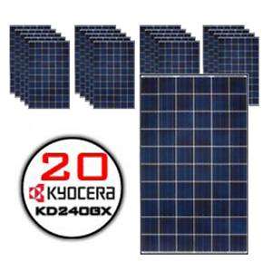 20x 240W Kyocera Solar Panels KD240GX LPB Photovoltaic  