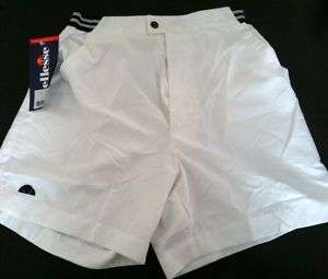 Ellesse Mens Pants Shorts Tennis White Size XL New  