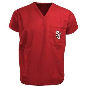  St. Johns Red Storm Red Scrub Top