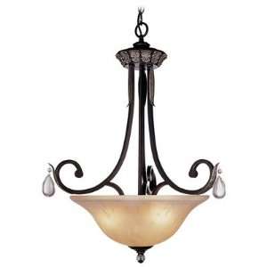 Livex 8141 40 Orleans Mini Chandelier Hand Rubbed Bronze with Antique 