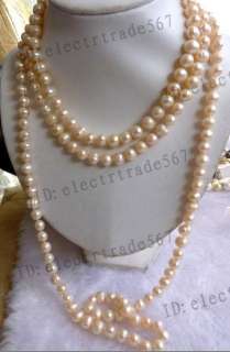 stunning 70 8 9mm Pink freshwater pearl necklace  