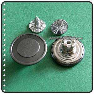 15 NO SEW Metal Brass Jeans Snaps Buttons 16.5mm G70  