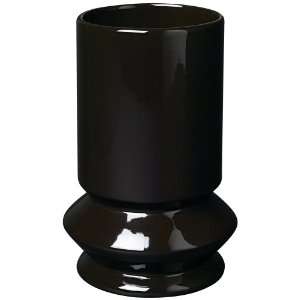  Pango Gloss Black Ceramic Vase