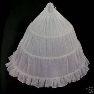 Hoop Flower Girl Skirt Petticoat Slip Crinoline 16 S  