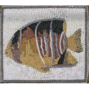    14x16 Fish Mosaic Art Tile Wall Floor Pool Decor
