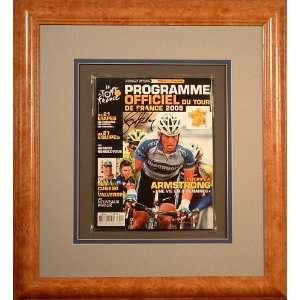 Lance Armstrong Autographed Tour de France Program  Sports 