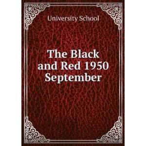 The Black and Red 1950. September University School  