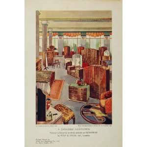  1934 Art Deco Bedroom Furniture Dressing Table Print 
