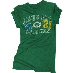  5th & Ocean Green Bay Packers Womens Vintage Tri Blend T 