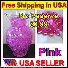 pink crystal soil gel water marbles beads for plants and