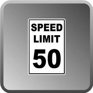  50 MPH Speed Limit High Quality Aluminum .40 Thick Sign 