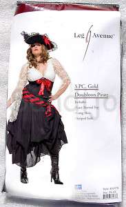 PLUS SIZE Womens 3 Pc PIRATE CAPTAINS MATE Costume  