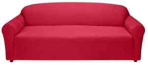 RED JERSEY SOFA STRETCH SLIPCOVER, COUCH COVER, CHAIR LOVESEAT SOFA 