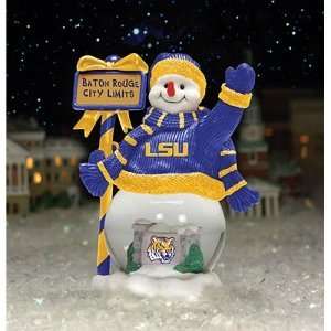   State Fightin Tigers NCAA City Limits Snowman