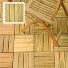  Premium Plantation Teak 4 slat Deck Tiles (Box of 10)