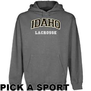 UI Vandal Hoody Sweatshirts  Idaho Vandals Gunmetal Custom Sport Arch 