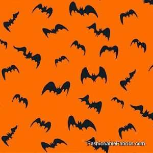  Bat tastic on orange by Alexander Henry Fabrics Arts 