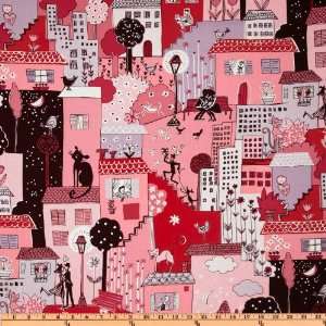  44 Wide Love Luck Liberty Love City Pink Fabric By The 