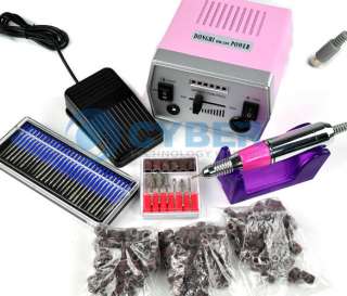 Pro Electric Nail Art Drill File Improved Overheat + Vibration 