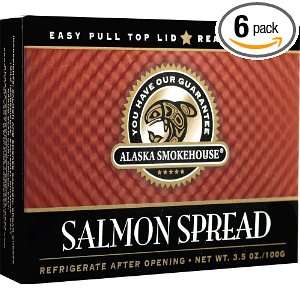 Alaska Smokehouse Salmon Spread Checker Design, 3.5 Ounce Boxes (Pack 