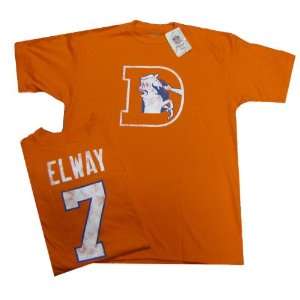  John Elway Denver Broncos Distressed Throwback Player T shirt 