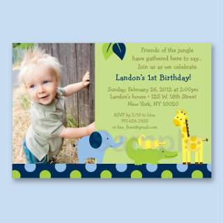   Jungle Animal Birthday Invitation Printable Print Your Own  