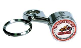 Busted Knuckle Garage Motorcycle Piston Key Ring
