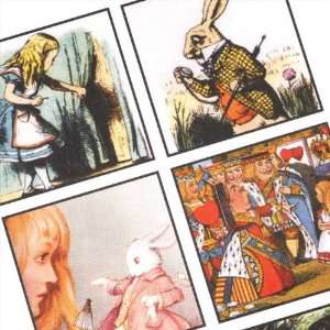  Collage Sheet Alice In Wonderland Theme 23mm Squares (1 