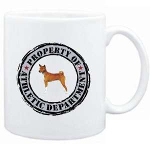 Mug White  PROPERTY OF Basenji ATHLETIC DEPARTMENT TRANSFER  Dogs 