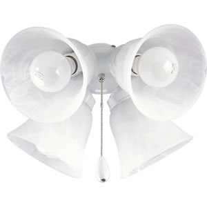 Air Pro Transitional White Ceiling Fan Lighting Kit Progress Lighting 