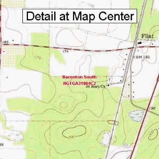   Map   Baconton South, Georgia (Folded/Waterproof)