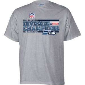 Seattle Seahawks 2005 NFC West Champions Official Locker Room T Shirt 