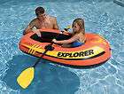 Intex Explorer 100 1 Person Inflatable Raft Boat 58329E