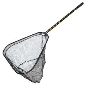   Section Handle Triangle Frame Black Dipnet Fishing Landing Net Sports