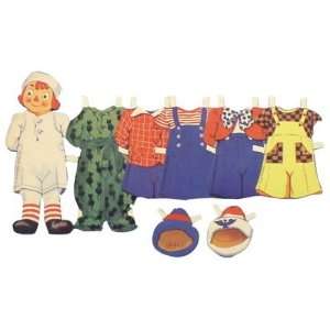  Raggedy Andy Die Cut Paper Doll Toys & Games