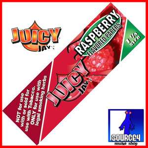 JUICY JAYS RASPBERRY 1 & 1/4 Flavored Rolling Papers  